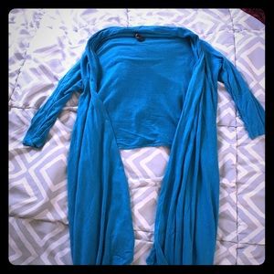 Banana Republic turquoise mid sleeve cardigan